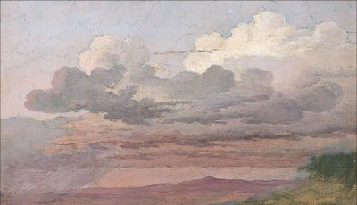 Estudio de nubes de Caspar David Friedrich